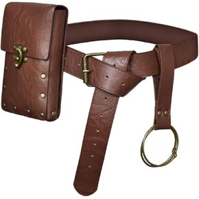 Belt Pouch Waist Bag, Fanny Pack Steampunk Phone Holder Womens Mens for Medieval Renaissance Costume Cosplay Accessories