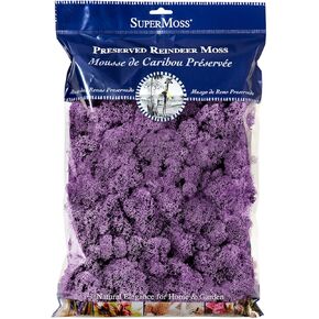 SuperMoss (25158) Reindeer Moss Preserved, Lavender, 8oz Bag