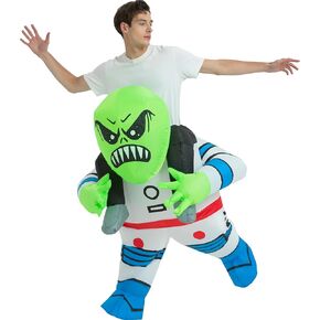 One Casa Inflatable Costume Adult,Blow Up Party Costume,Riding Alien Costume,Halloween Costumes for Women Men
