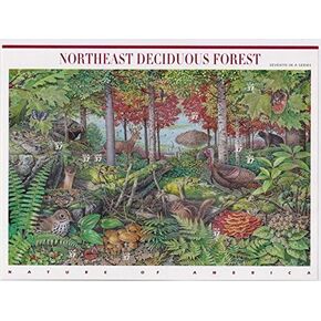 Northeast Deciduous Forest Pane of Ten 37 Cent Stamps Scott 3899 by USPS by USPS