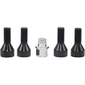 مجموعة قفل صامولة العجلة M12 x 1.5mm براغي قفل صامولة تناسب BMW وMini 36136786419