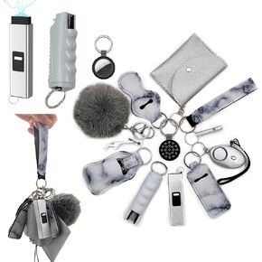BATUMEYE Gift Set for Woman with Whistle, Bottle Opener, Card Holder, Wristlet Strap, Travel Bottle Holder