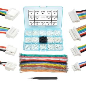GH1.25 to SH1.0 Pre-Crimped Cables and Connectors Kit Compatible with JST GH 1.25mm and JST SH 1.0 mm for Pixhawk Cube 6C 6X Pixhawk4