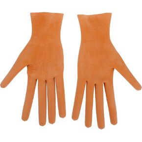 DOITOOL Halloween Gloves,Hot Dog Fingers Gloves Halloween Props, Long Sausage Shape Gloves for Halloween Cosplay Costume Dress Up Party