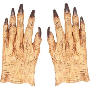 OhMill Halloween Costume Gloves Pointy Fingers Werewolf Claw Gloves Horror Zombie Hands Cosplay Mittens Prank Fancy Dress