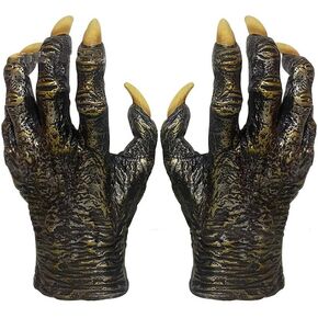 Realistic Latex Wolf Eagle Claw Gloves Halloween Costume Horror Gloves Scary Animal Claw Talon Gloves Cosplay Accessories