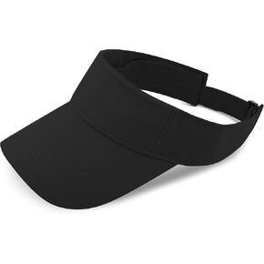 Sun Visor hat Sports 100% Cotton & Pigment Quick Adjust Strap Closure Sun-Protect Golf Men Women Visor Cap