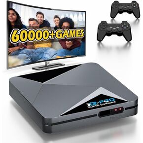 وحدة تحكم محاكي وحدة تحكم الألعاب الرجعية - Super Console X2 PRO 60000+ ألعاب الفيديو، وحدة تحكم التوصيل والتشغيل الرجعية، وحدة تحكم ألعاب الفيديو المتوافقة مع 70+ محاكيات، 3 أنظمة، 4K UHD، 2.4G+5.0G، BT 5.0 in Kuwait
