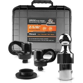 60692 Puck System Gooseneck Hitch Ball Kit, 2-5/16“ Ball kit, Compatible with 2013-2021 Ford F250 F350 F450, 2016-2021 Chevrolet GMC 2500HD 3500HD, Nissan Titan XD, 30000 lbs GTW/7500 lbs VTW
