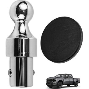 60629 Puck System Gooseneck Hitch Ball 30K 2-5/16-In Gooseneck Ball Compatible with 2013-2024 Ford F250 F350 F450 Super Duty Chevy Silverado GMC Sierra Nissan Titan XD