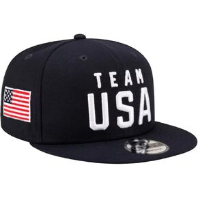 ALLNTRENDS Team USA Hat Embroidered American Flag US Flat Brim Cap