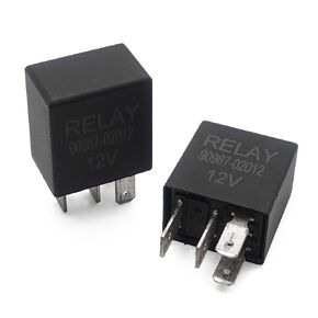 90987-02012 156700-1020 Relay Compatible with Lexus ES300 GS300 IS300 LX470 Plug-in Fuel Pump Relays SPST Power Relays 12VDC 4Pins (Pack of 2)