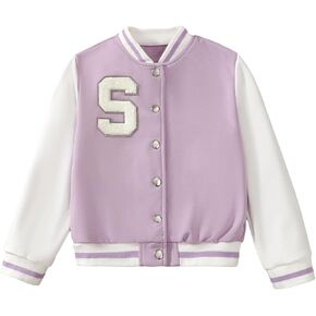 Girls Boy Fall Jacket Winter Outfit Kid Varsity Baseball School Outerwear Jackets & Coats Tween Girl Trendy Clothes
