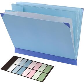 Family/Personal Important Papers Document Life Binder/Folder/Organizer Folio.in Case I Go Missing/Keepsake Certificate/Birth Document Binder Organizer,Fatalities and Folios,Emergency Folder (Bule)