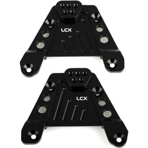 LCX Racing 1/6 RC Crawler Car Aluminum Rear Shock Tower Mount Shock Hoop Set Shock Absorbers Bracket for Axial SCX6 AXI05000, Upgrades Parts Accessories (Rear)