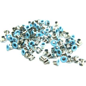 100 x 2mm Eyelets for Clothing and Leather Crafts - Grommets for Adding Ribbons, Lacing and Fabric in Art and Sewing Projects - Ideal for Bags, Scrapbooking, and Clothes Repair (Rose Gold)
