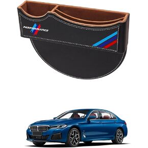 Car Seat Gap Filler Organizer Storage Box Console Car Pocket Seat Catcher Seat Crevice Car Essentials for BMW Car SUV Truck Interior Accessories, 1 Pack