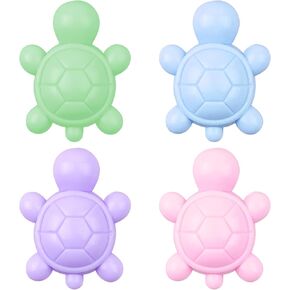 Anboor 4Pcs Sea Turtle Squishies Toys,Kawaii Squeeze Animals Toy for Kids,Sensory Toy Animal Relief Stress Toy Set for Kids Adult,Sea Animal Fidget Mochi Toy Novelty for Party Birthday