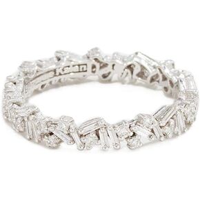 Suzanne Kalan Women's 18k Fireworks Gold Eternity Band Ring, White Gold, 8