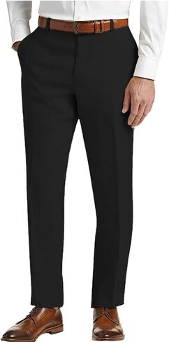 Men's Summer Linen Pants Lightweight Classic Regular Fit Dress Suit Pants for Men in Saudi Arabia