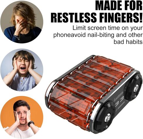 Fidget Toy for Adults,Help Relieve Stress, Anxiety, Tension,Promotes Focus, Tank Shape Design, Metal Material, high Precision Production in Kuwait