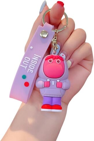 Inside Out 2 Figures Keychain Wristlet,Cute Backpack Bag KeyChain,Car Keychain,Key Ring Chain Bracelet For Women Men in Saudi Arabia