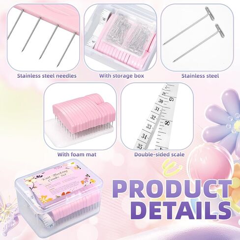 Knit Blocking Pins Kit,20Pcs Knit Blocking Combs,100 T-pins for Blocking Knitting,Crochet, Lace or Needlework Projects,Knitting Block Tool for Blocking Mats in Saudi Arabia