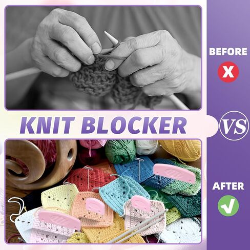 Knit Blocking Pins Kit,20Pcs Knit Blocking Combs,100 T-pins for Blocking Knitting,Crochet, Lace or Needlework Projects,Knitting Block Tool for Blocking Mats in Saudi Arabia