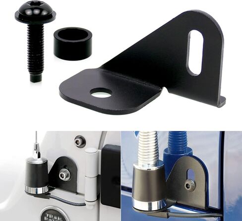 Sporacingrts هوائي جبل سائق راديو جانب جبل قوس بالقرب من غطاء محرك السيارة الجانب الأمامي قوس سائق متوافق مع 2018-2021 جيب جلاديتور JT وجيب رانجلر JL in Kuwait