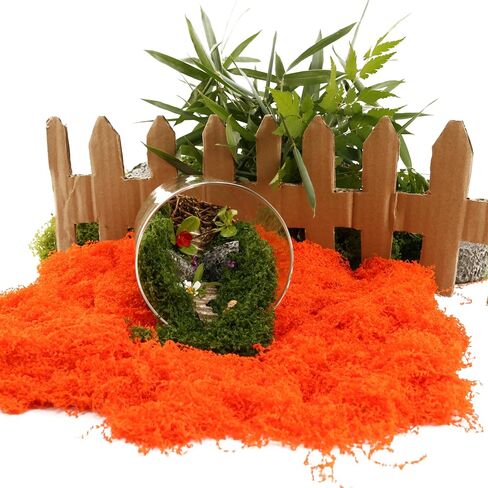 Dark Green Green Moss for Crafts， Artificial Moss, Decorative Moss for Glass Vase Filler. Wedding/Christmas/Fairy Party/Indoor Planters/DIY Rainforest Model/Table Centerpieces .(2.1OZ) in Saudi Arabia