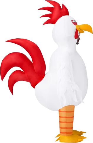أزياء Spooktacular Creations للبالغين قابلة للنفخ، زي الهالوين للديك، أزياء الدجاج الأبيض المنفجر لكامل الجسم لحفلات الهالوين التنكرية تحت عنوان in Saudi Arabia