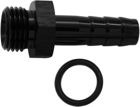 Aluminum -6 AN ORB Male to 1/2"(12.7mm) Barb Push On Hose Fitting Adapter Black in Kuwait