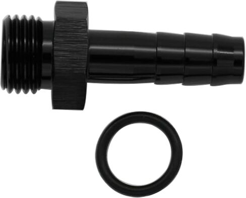 Aluminum -6 AN ORB Male to 1/2"(12.7mm) Barb Push On Hose Fitting Adapter Black in Kuwait