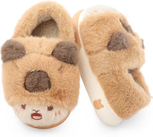 Girls Boys slippers Warm toddler slippers Soft Plush House Slippers for Kids Indoor shoes in Kuwait