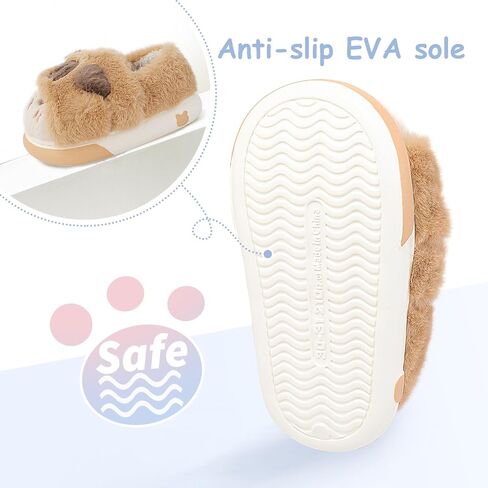 Girls Boys slippers Warm toddler slippers Soft Plush House Slippers for Kids Indoor shoes in Kuwait