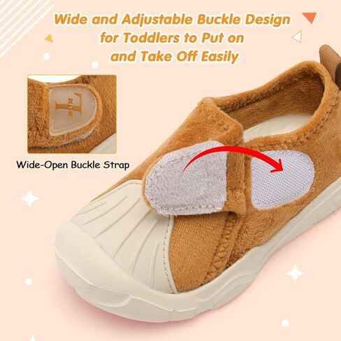 L-RUN Toddler Slippers Soft Boys Girls Barefoot House Slippers Anti-slip Lightweight Home Shoes for Indoor Outdoor Walking in Saudi Arabia