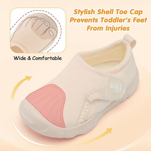 L-RUN Toddler Slippers Soft Boys Girls Barefoot House Slippers Anti-slip Lightweight Home Shoes for Indoor Outdoor Walking in Saudi Arabia
