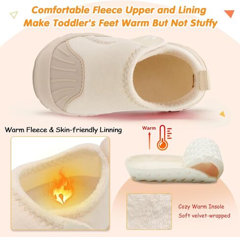 L-RUN Toddler Slippers Soft Boys Girls Barefoot House Slippers Anti-slip Lightweight Home Shoes for Indoor Outdoor Walking in Saudi Arabia
