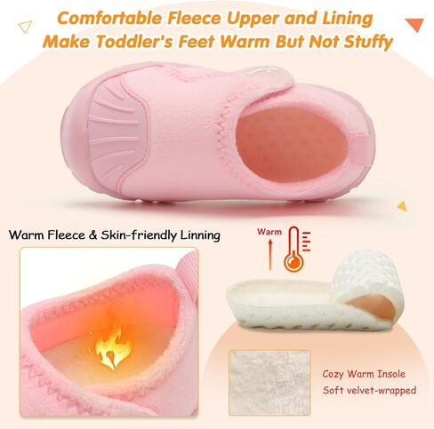 شباشب L-RUN للأطفال الصغار، شباشب ناعمة للأولاد والبنات حفاة القدم، أحذية منزلية خفيفة الوزن مضادة للانزلاق للمشي في الأماكن المغلقة والخارجية in Kuwait