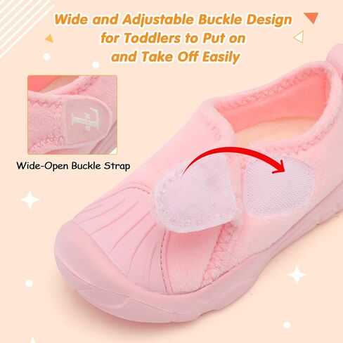 شباشب L-RUN للأطفال الصغار، شباشب ناعمة للأولاد والبنات حفاة القدم، أحذية منزلية خفيفة الوزن مضادة للانزلاق للمشي في الأماكن المغلقة والخارجية in Kuwait