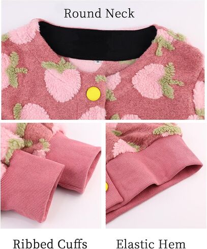 HOULENGS Women's Cropped Floral Print Bomber Jacket Long Sleeve Button Down Coat Outerwear in Kuwait