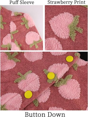 HOULENGS Women's Cropped Floral Print Bomber Jacket Long Sleeve Button Down Coat Outerwear in Kuwait