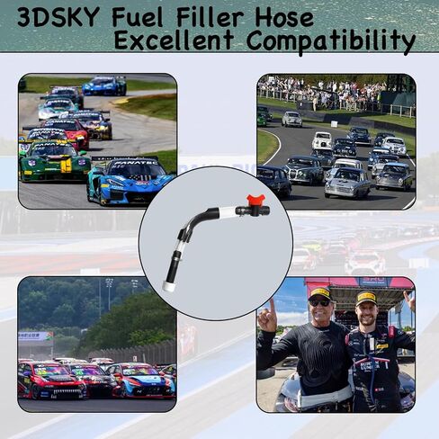 Racing Fuel Hose with Ball Valve Shut Off, 3DSKY Racing Fuel Jug Hose Accessories for Racing Fuel, Hose Racing Fuel Container Fuel Tank with Hose Bender in Saudi Arabia