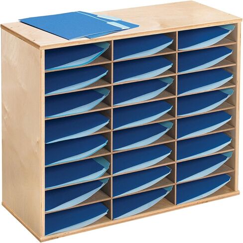 منظم تخزين Classroom Select، مقاس 29 × 11-7/8 × 24 بوصة، الجزء الخارجي من الخشب الطبيعي. in Saudi Arabia