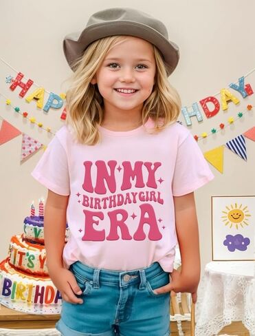 Birthday Girls Shirt It's Me Hi I'm The Birthday Girl It's Me Graphic Tee Kids Birthday Party Outfit 5-12 Years in Saudi Arabia