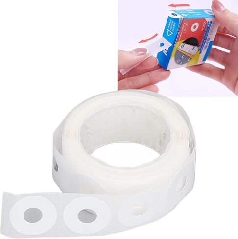 250 قطعة من ملصقات تعزيز مثقوبة مقاومة للماء من مادة PVC من إنتاج DIY، ملصقات إصلاح واقية، ملصقات معززة للفتحات لتقوية واقيات الأوراق والبطاقات والصور (شفافة) in Saudi Arabia