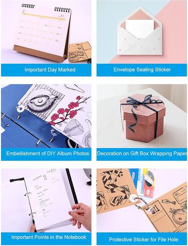 250 قطعة من ملصقات تعزيز مثقوبة مقاومة للماء من مادة PVC من إنتاج DIY، ملصقات إصلاح واقية، ملصقات معززة للفتحات لتقوية واقيات الأوراق والبطاقات والصور (شفافة) in Saudi Arabia