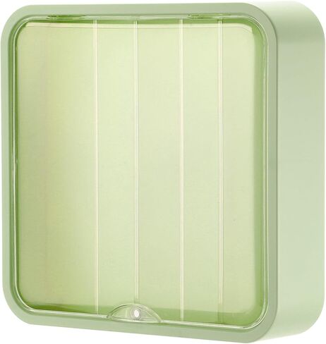 حافظة عرض أكريليك خضراء أفوكادو من MECCANIXITY، مقاس 12 × 12 × 3 بوصة، صندوق تخزين الدمى المثبت على الحائط، صندوق تخزين منظم مقاوم للغبار للمقتنيات in Saudi Arabia