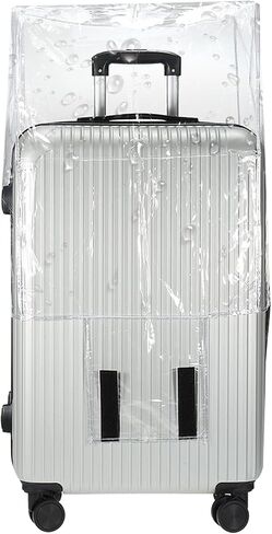 PATIKIL Luggage Covers, 1 Piece 20 Inch PVC Suitcase Cover Protectors Waterproof Travel Luggage Covers for Suitcase, Black in Saudi Arabia