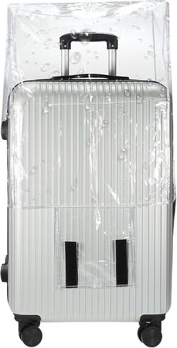 PATIKIL Luggage Covers, 1 Piece 20 Inch PVC Suitcase Cover Protectors Waterproof Travel Luggage Covers for Suitcase, Black in Saudi Arabia